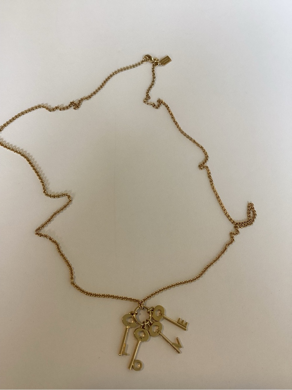 Kate Spade New York LOVE Key Pendant Necklace Rare Archived Dust Bag - Picture 10 of 12